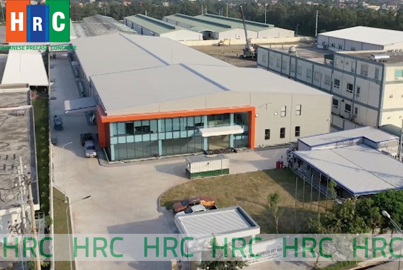 Tấm tường HRC chế tạo từ công nghệ Nhật Bản giúp nhà máy trở nên vững chắc, bền chặt hơn