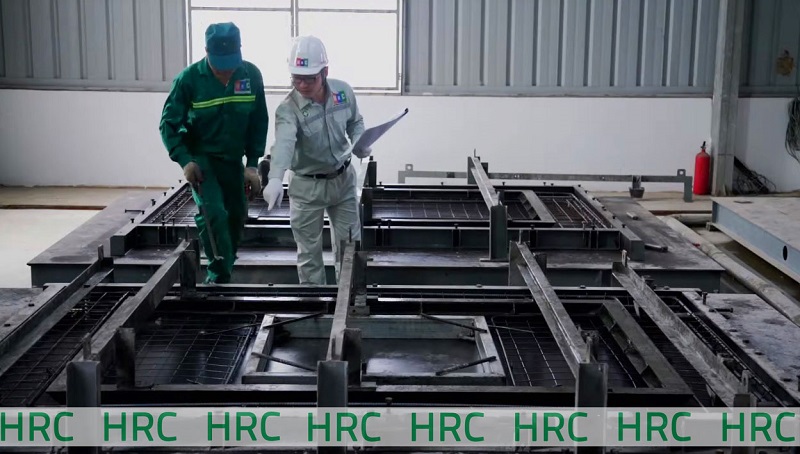 Quy trình sản xuất bê tông đúc sẵn HRC theo tiêu chuẩn, công nghệ Nhật Bản