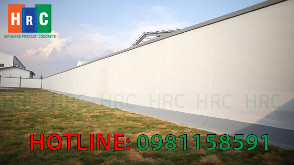 Mẫu tường rào bê tông đúc sẵn tại các công trình